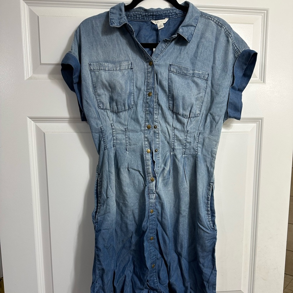Cato Blue Jean Dress Size 6 NWT